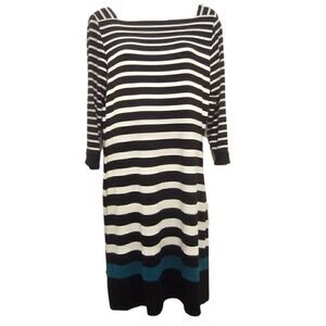 White House Black Market Striped Knit Dress Sz XS